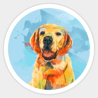 Man's Best Friend, Labrador Illustration Sticker